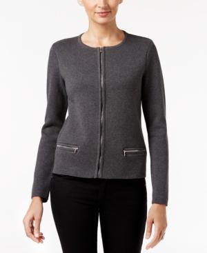 Charter Club Zip-up Cardigan, Only At Macy's