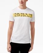 Armani Exchange Men's Upside Down Graphic-print Logo T-shirt