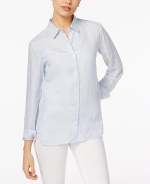 Weekend Max Mara Crespo Linen Embellished Shirt