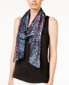 Calvin Klein Abstract Animal Crinkle Scarf