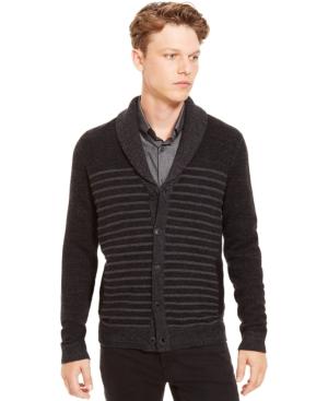 Kenneth Cole Reaction Shawl-collar Striped Cardigan