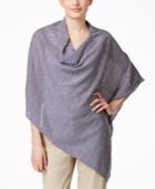 Eileen Fisher Linen Cowl-neck Poncho, Only At Macy's