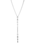 Dkny Silver-tone Stone Lariat Necklace, 16 + 3 Extender