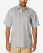 Cubavera Men's Embroidered Dual-pocket Short-sleeve Shirt
