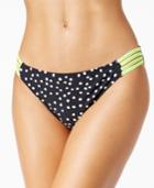 California Waves Printed Strappy Bikini Bottoms Women's Swimsuit