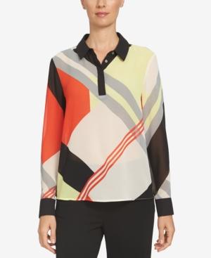 Cece Graphic-print Blouse