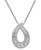 Swarovski Zirconia Pendant Necklace In Sterling Silver (1-1/4 Ct. T.w.)