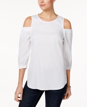 Charter Club Cold-shoulder Top, Only At Macy's