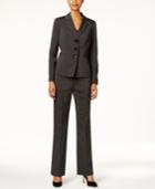 Le Suit Pinstriped Pantsuit