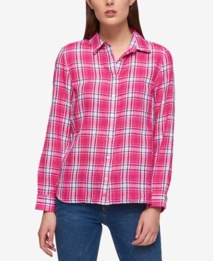 Tommy Hilfiger Cotton Plaid Shirt, Created For Macy's