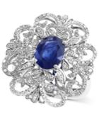 Royale Bleu Effy Sapphire (1-9/10 Ct. T.w.) And Diamond (3/5 Ct. T.w.) Ring In 14k White Gold