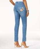 Style & Co Embroidered Skinny Jeans, Only At Macy's