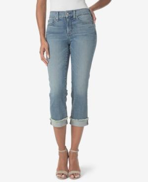 Nydj Tummy-control Frayed Capri Jeans