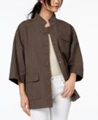 Eileen Fisher Organic Cotton Mandarin-collar Jacket, Regular & Petite