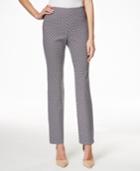 Charter Club Cambridge Printed Pull-on Pants, Geometric Print