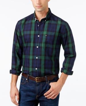 Tommy Hilfiger Men's Fulton Twill Plaid Shirt