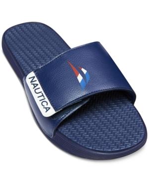Nautica Men's Racer Logo Slide Sandal