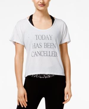 Material Girl Active Juniors' Graphic Crop Top, Only At Macy's