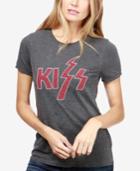 Lucky Brand Cotton Beaded Kiss-graphic T-shirt
