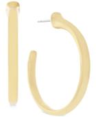 Vince Camuto Gold-tone Curved Hoop Earrings
