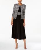 Jessica Howard Petite Printed A-line Dress And Jacket