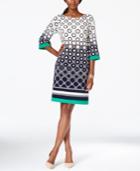 Jessica Howard Geo-print A-line Dress