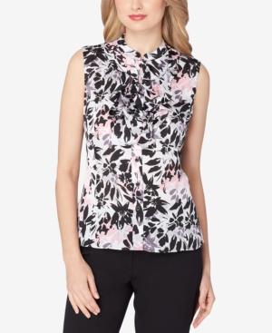 Tahari Asl Ruffle-front Blouse
