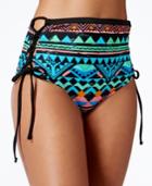 Bikini Nation Tribal Vibes Lace-up High-waist Bikini Bottom Women's Swimsuit