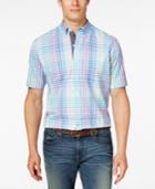 Club Room Men's Big And Tall Julian Plaid Short-sleeve Shirt, Only At Macy's
