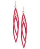 M. Haskell For Inc International Concepts Gold-tone Colored Bead Drop Earrings, Created For Macy's