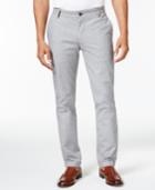 Vince Camuto Men's Slim-fit Check Cotton Pants