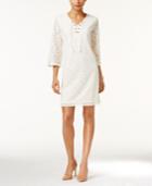 Style & Co Lace Peasant Dress, Only At Macy's