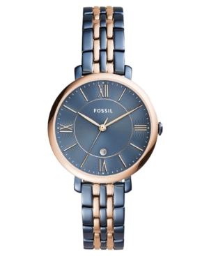Fossil Women's Jacqueline Two-tone Stainless Steel Bracelet Watch 36mm