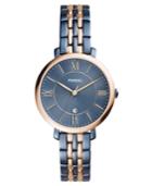 Fossil Women's Jacqueline Two-tone Stainless Steel Bracelet Watch 36mm