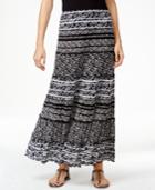 Jm Collection Printed Maxi Skirt, Only At Macy's