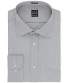 Ike Behar Oyster Mini-check Dress Shirt