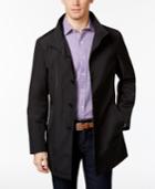 Calvin Klein Men's Extra-slim Fit Black Solid Raincoat