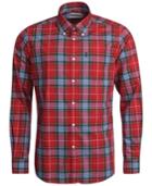 Barbour Men's Oscar Red Plaid Oxford Shirt