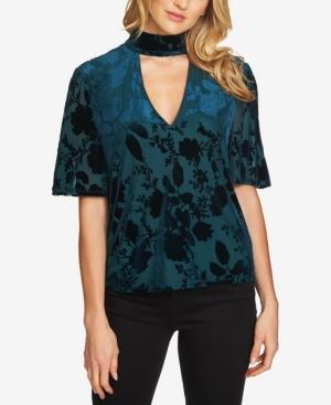 1.state Printed Choker Top