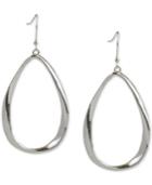 Charter Club Silver-tone Oval Drop Earrings, Created For Macy's
