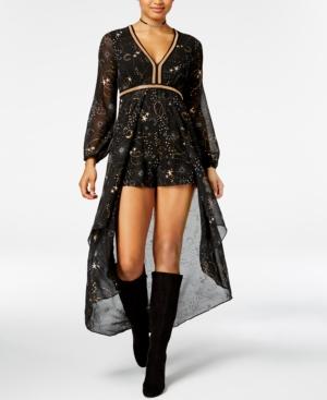 Star Wars Juniors' The Last Jedi Metallic-print Romper Dress