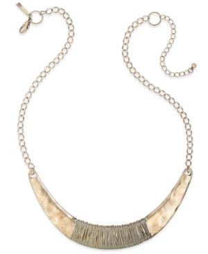 Inc International Concepts Gold-tone Wire-wrapped Collar Necklace, Only At Macy's