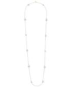 Majorica Gold-plated Imitation Pearl Chain Long Statement Necklace