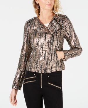Guess Teeya Metallic Moto Jacket