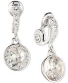 Givenchy Silver-tone Crystal Drop Earrings
