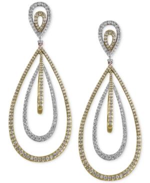 Duo By Effy Diamond Drop Earrings (2-1/10 Ct. T.w.) In 14k Gold