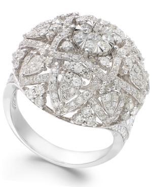 Bouquet By Effy Diamond Ring In 14k White Gold (1-5/8 Ct. T.w.)