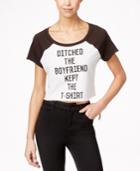 Hybrid Junior's Cropped Graphic T-shirt