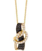 Le Vian Exotics Diamond Loop 18 Pendant Necklace (1 Ct. T.w.) In 14k Gold
