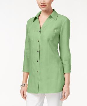 Jm Collection Linen Shirt, Only At Macy's